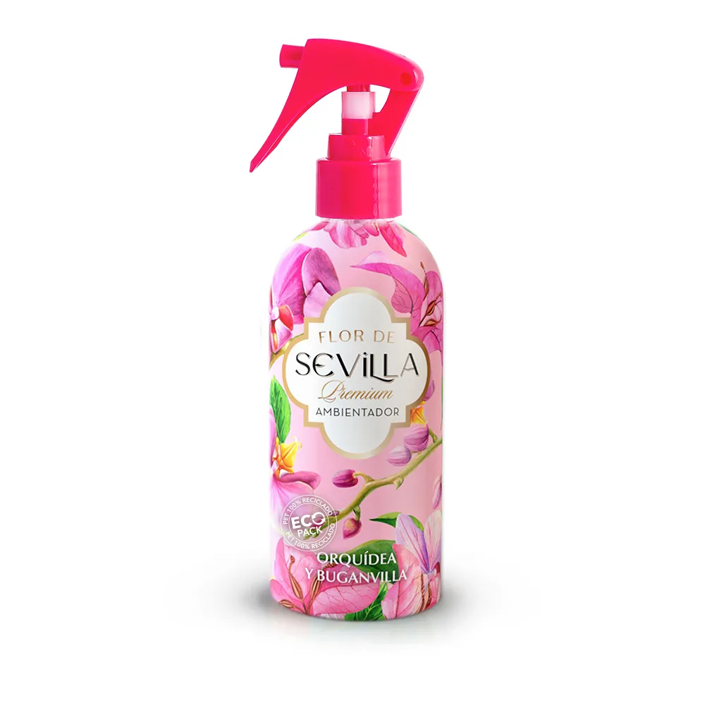 AMBIENTADOR PREMIUM FLOR DE SEVILLA 250ML ORQUIDEA Y BUGANVILLA