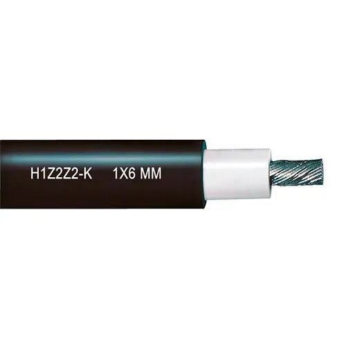 CABLE SOLAR PRYSOLAR H1Z2Z2 K 1,5kV DC 1x6mm NEGRO