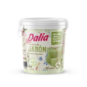 JABON EN ESCAMAS VERDE DALIA 500GR